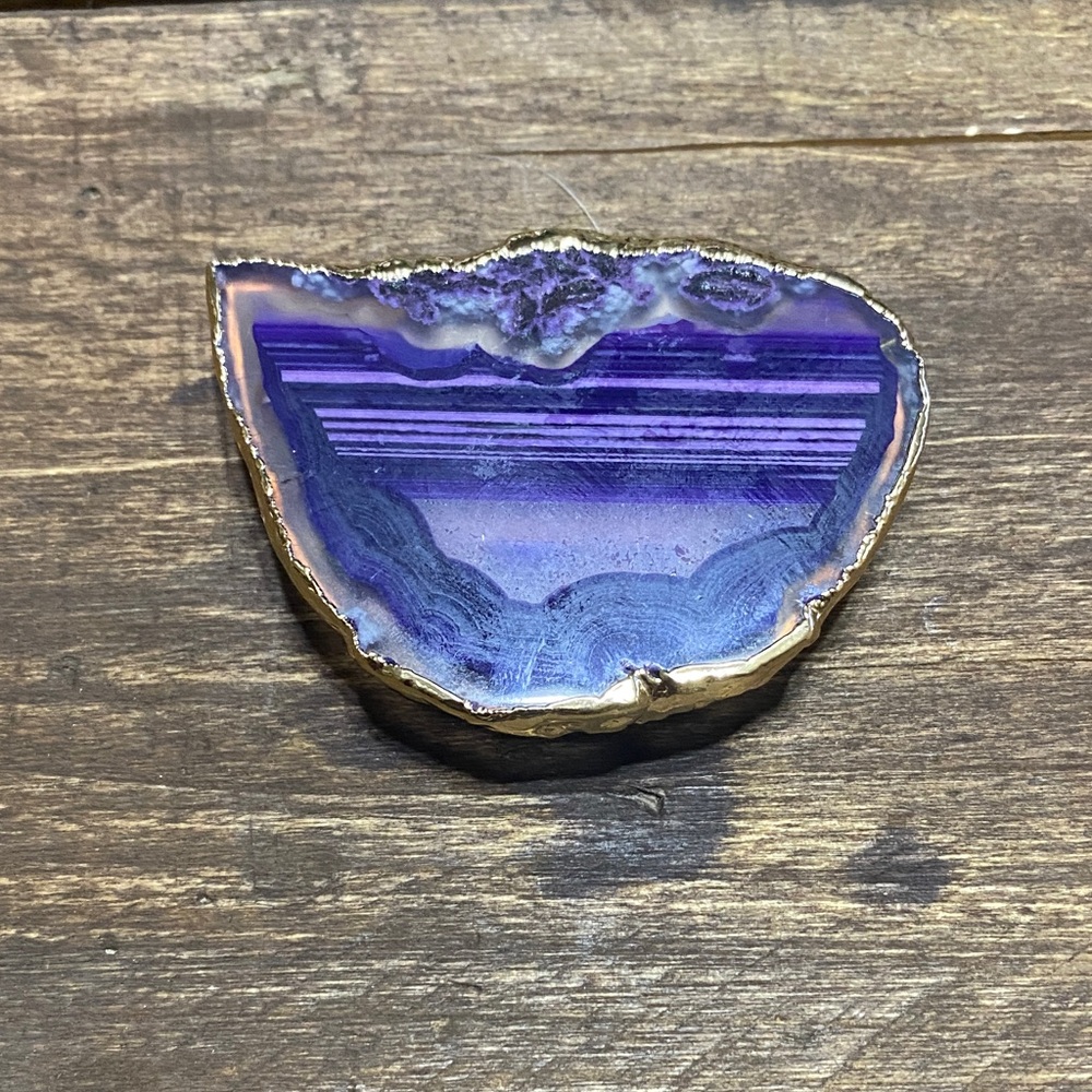 Phone Grip Purple Geode with 3M Strip and Expandable Grip on Back
